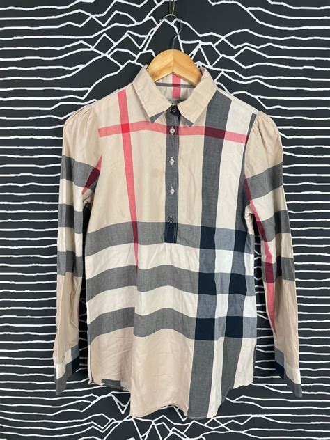 fake burberry button up|burberry button up women's.